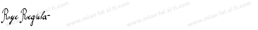 Rye Regula字体转换